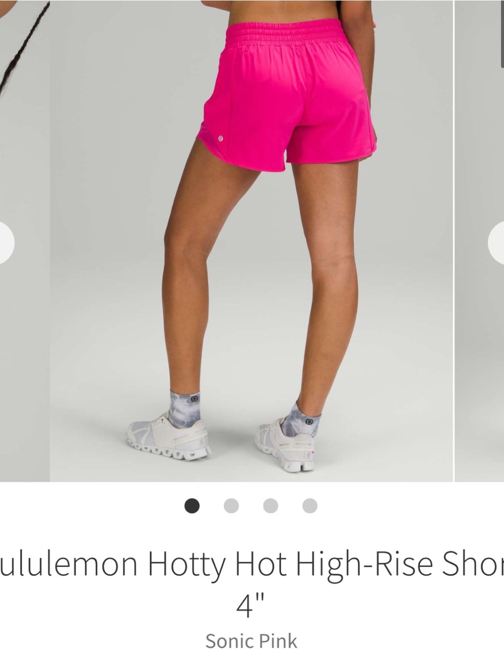 Lululemon 4” Hotty Hot High-Rise Shorts - Sonic Pink